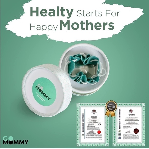 Brand New Go Mommy Silver Nursing Cup Breastfeeding Nipple Protector Shields - Picture 3 of 11